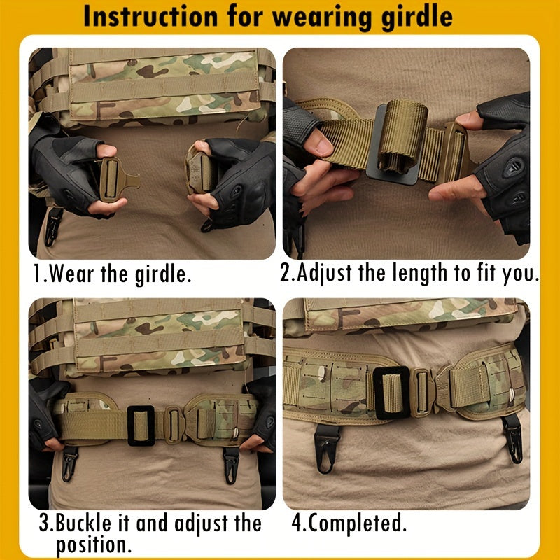 Outdoor Men's Multifunctional Belt Long And 8 Wide