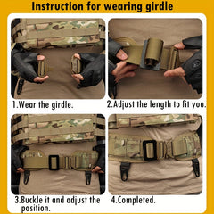 Outdoor Men's Multifunctional Belt Long And 8 Wide