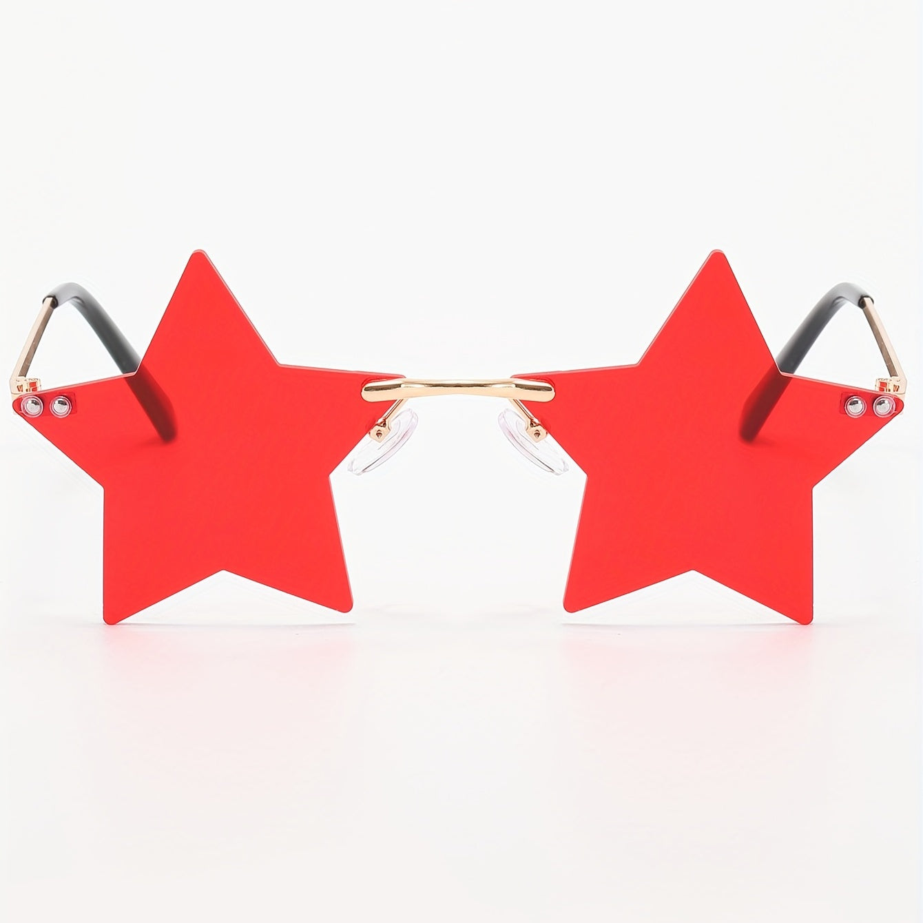 Men's Star Rimless Sunglasses for Street Photography Holiday Party