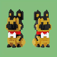DIY Bulldog Building Blocks Model Kit Educational Toy