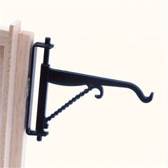 2pcs Mini Metal Wall Hooks w/ Chain for Dollhouse Toy House Decor