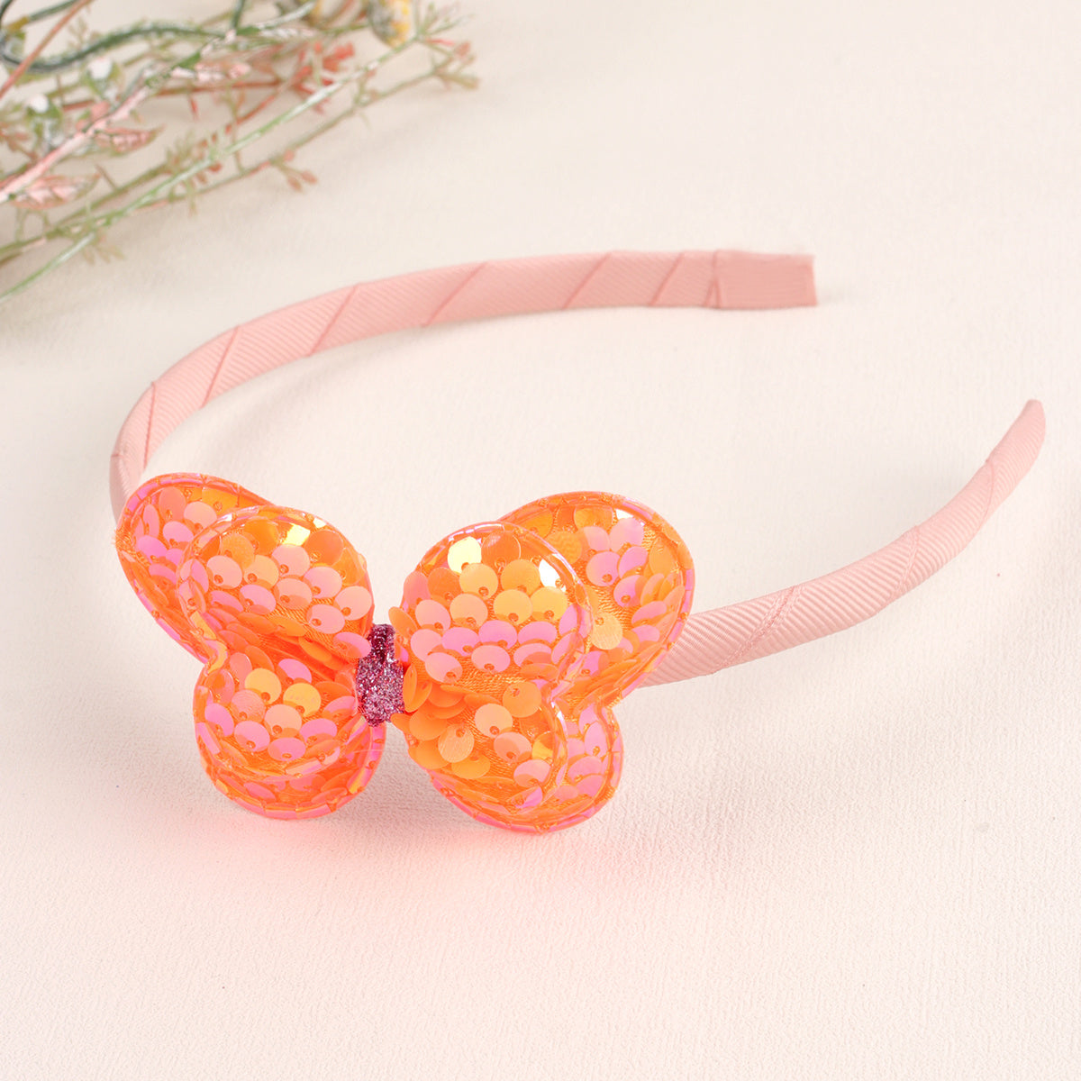 Sequin Butterfly Hairband for Kids