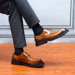 Men's Leather Non slip Oxford Dress Shoes Derby Comfortable Formal Shoes