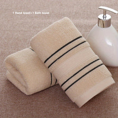 Soft Absorbent Bathroom Towel Set Hand Bath Towels Pure Cotton Skin Friendly