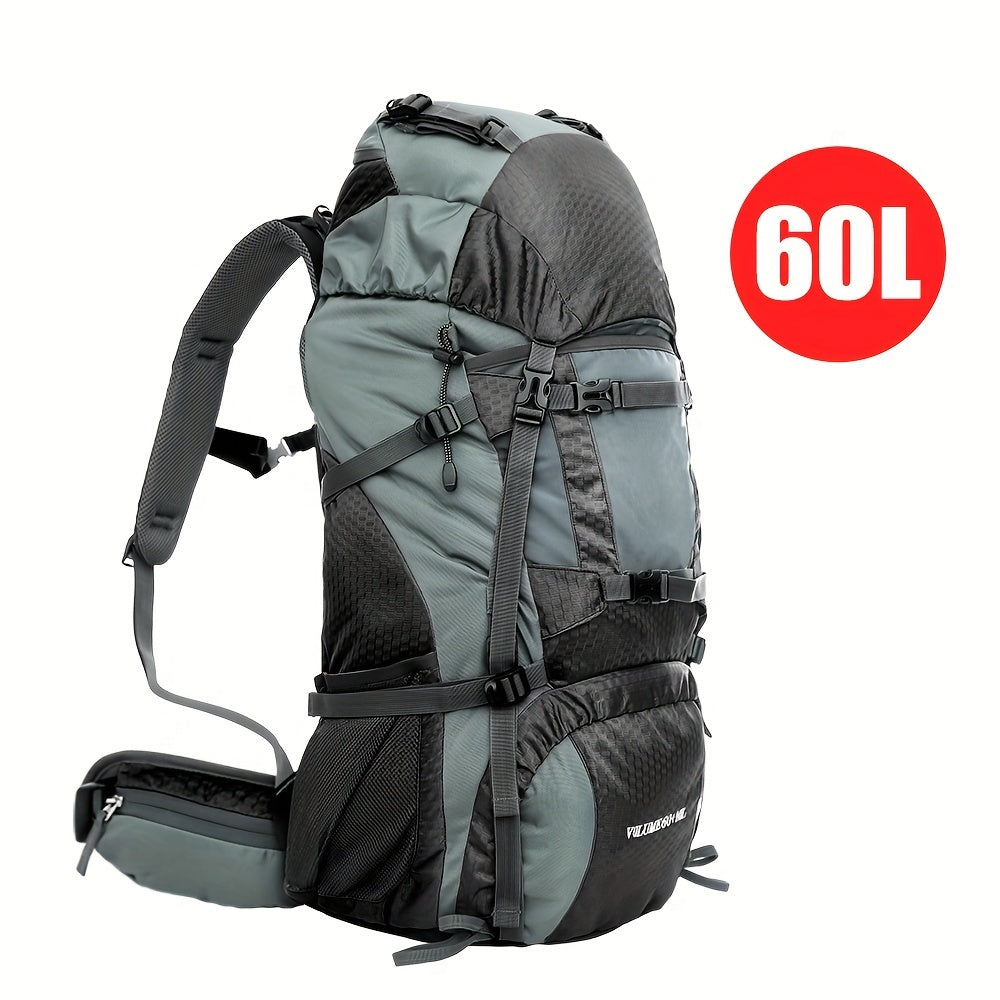 60L Waterproof Mountaineering Backpack with Upgraded Carrying System