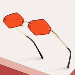Y2K Geometric Sunglasses Retro 90s UV400 Sun Shades Glasses