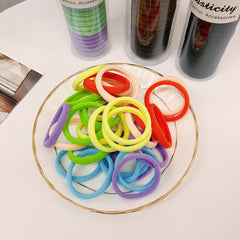 30pcs Brown Hair Ties For Thick Hair Scrunchies Hair Band Hair Accessories