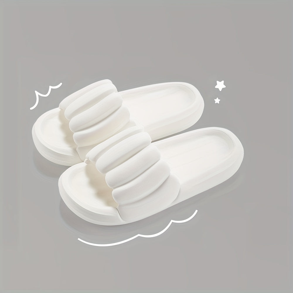 Women's Solid Slides Soft Sole Home Shoes