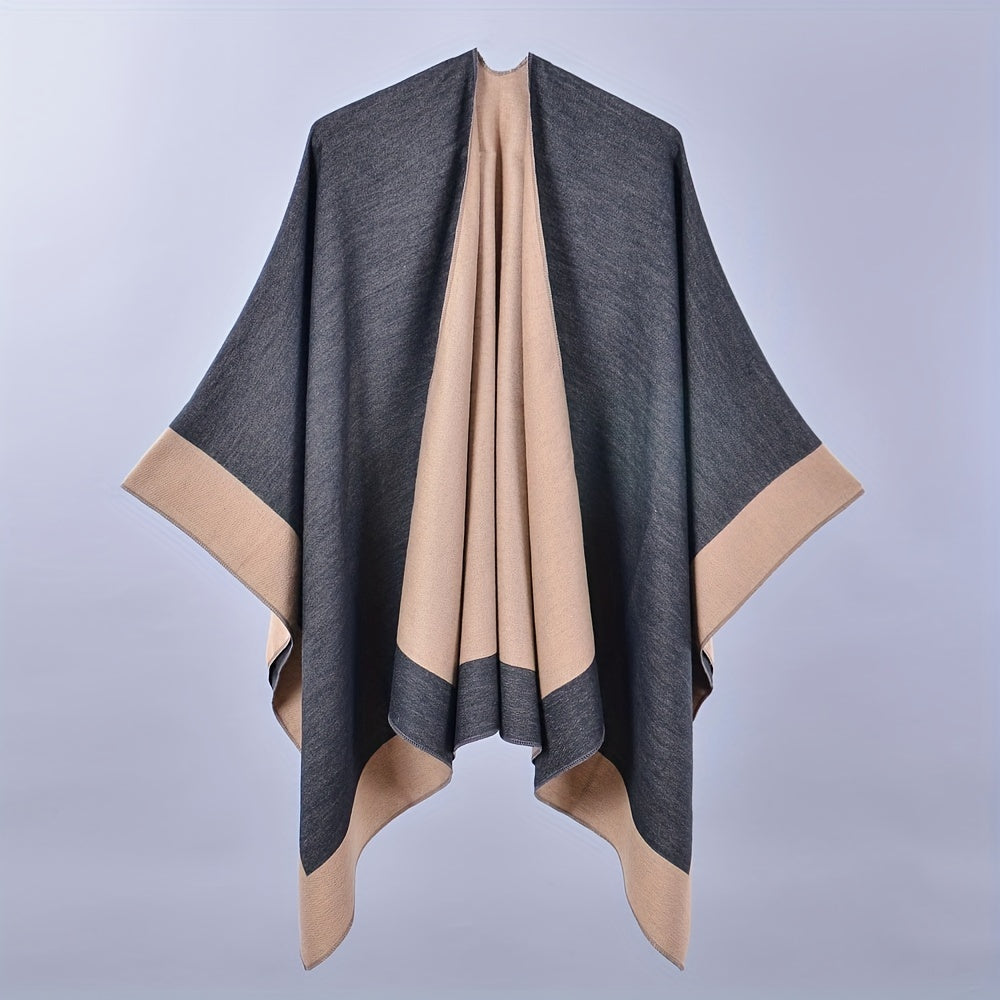 Double Large Shawl Classic Cashmere Tassel Warm Cape Scarf Blanket Wraps