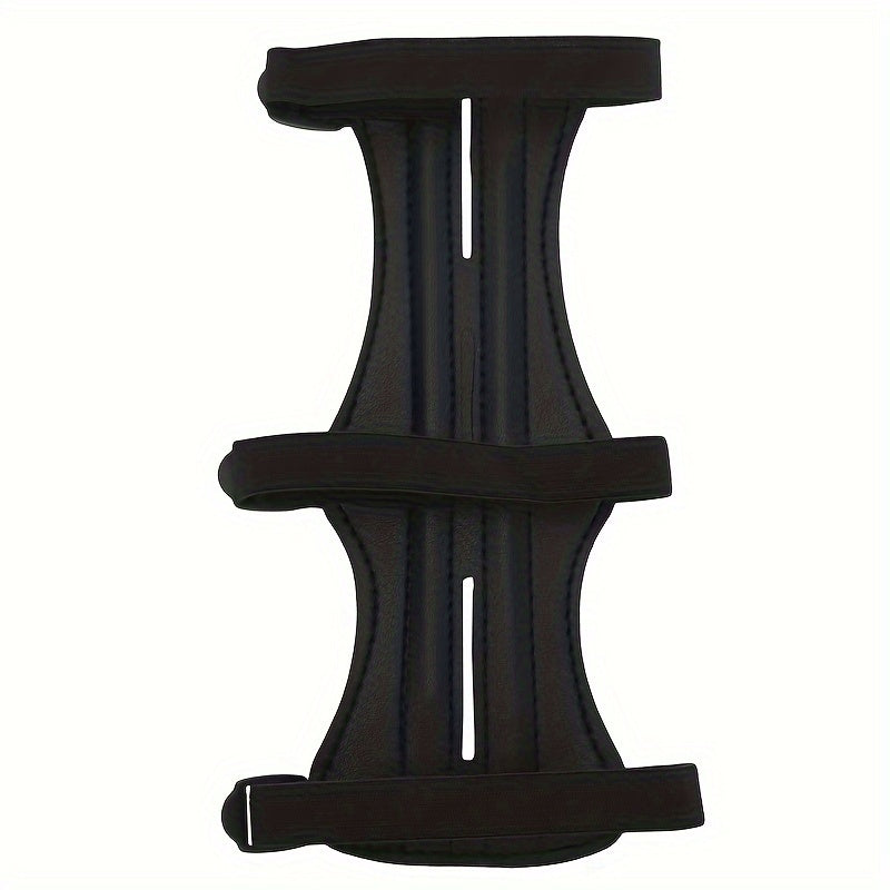 Adjustable Archery Arm Guard with 3 Straps