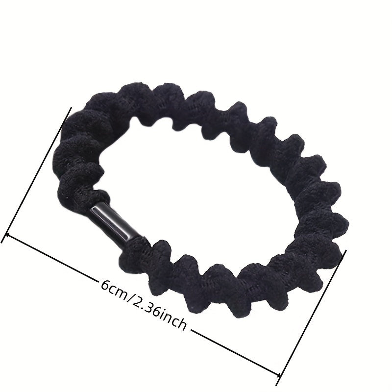 5pcs Plush Spiral Pattern Hair Tie Elastic Hair Rope Hair Accessories