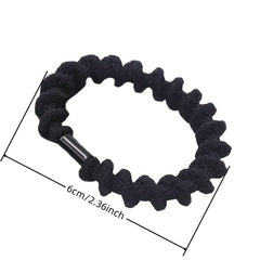 5pcs Plush Spiral Pattern Hair Tie Elastic Hair Rope Hair Accessories