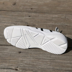 Women's Breathable Knit Flat Lace Up Running Shoes Lightweight Casual Sneakers