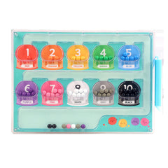 Educational Maze Toy for Kids Bead Sorting Game Numbered Slots