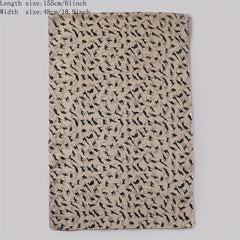Cat Print Chiffon Scarf Solid Thin Breathable Shawl Hijab
