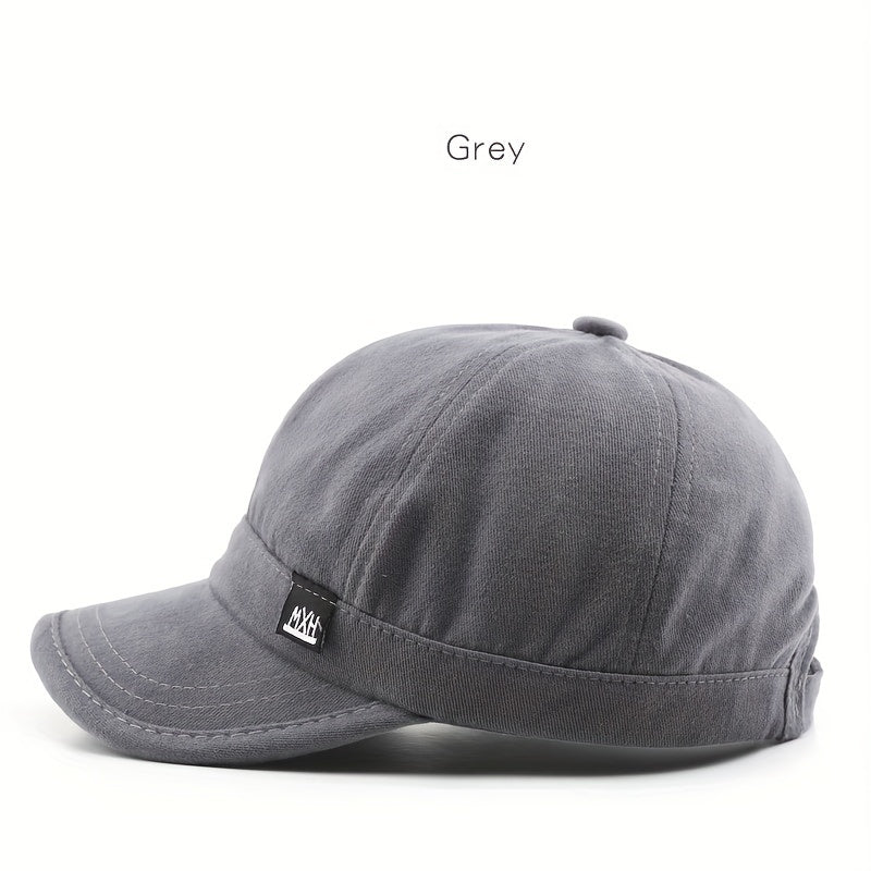 Retro Men Solid Light Plate Small Baseball Cap Outdoor Sports Sun Hat
