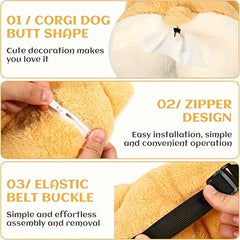 Corgi Car Tissue Box - Fun Car Seat Back Hanging Tissue Box