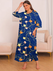  Floral & Chain Print Nightdress