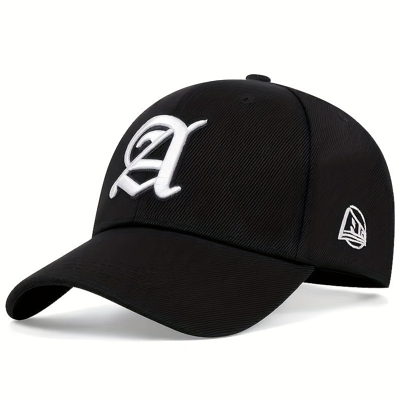 Gothic A Embroidery Baseball Cap Unisex Sun Hats Lightweight Dad Hat
