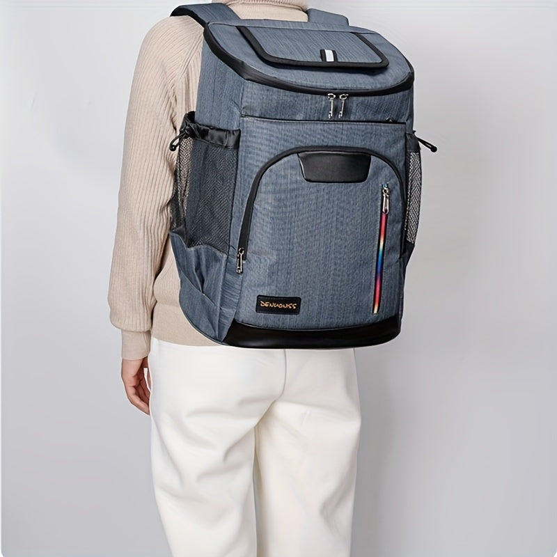 35L Insulated Cooler Backpack Leakproof Thermal Picnic Bag