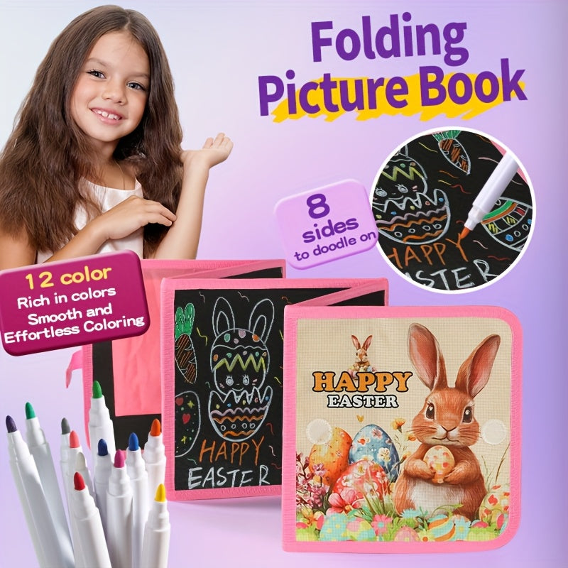 Blackboard Picture Book Cartoon Rabbit Colorful Writing Training