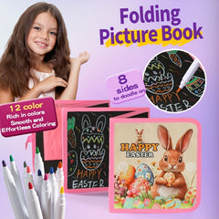 Blackboard Picture Book Cartoon Rabbit Colorful Writing Training