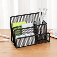 Desk Mail Organizer Small File Organizer Metal Mesh for Office and Home