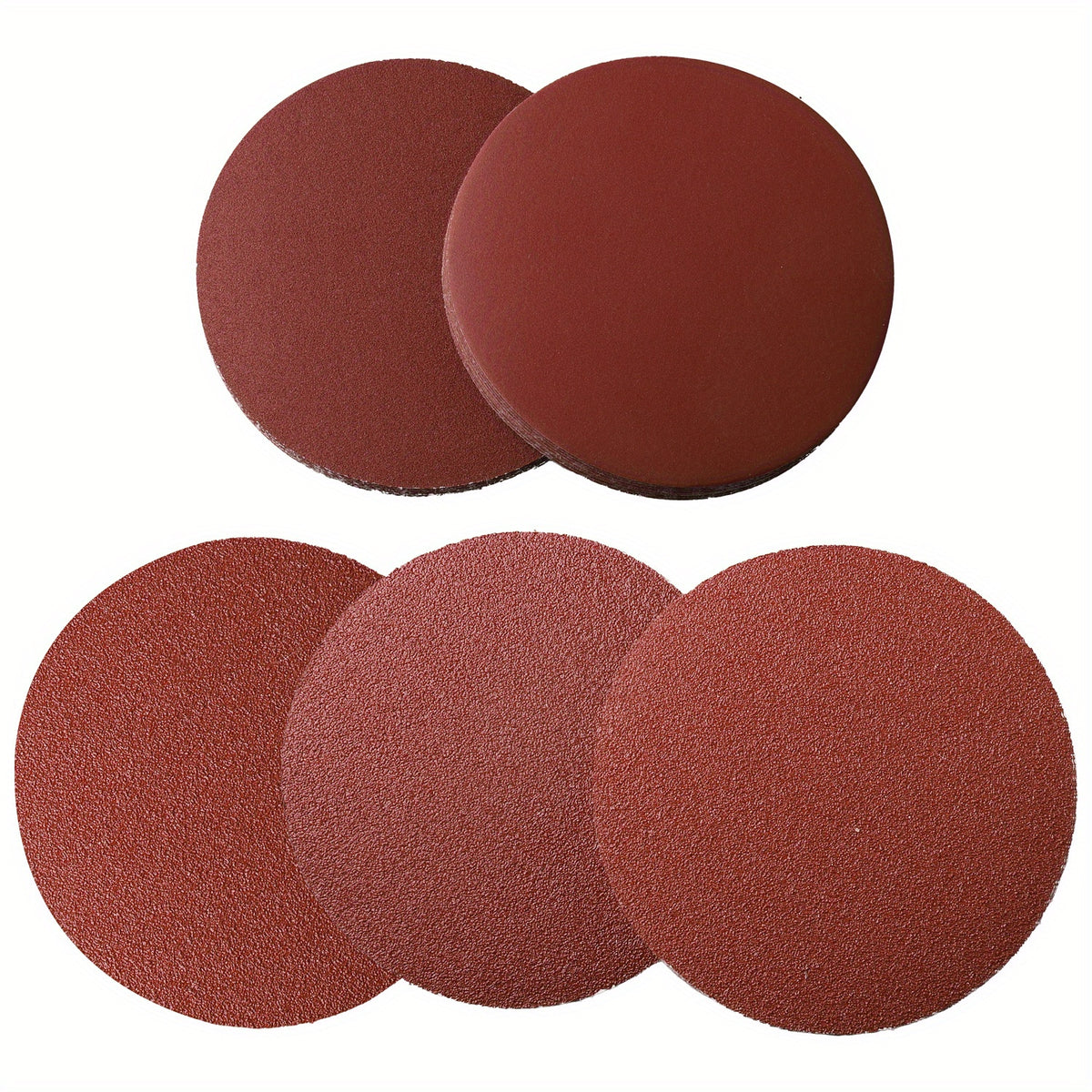 50pcs 15-24cm Hook and Loop Sanding Discs in 40-240 Grits Sandpaper for Sanders
