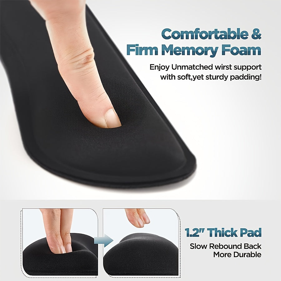 Memory Foam Keyboard & Mouse Wrist Rest Support Pad