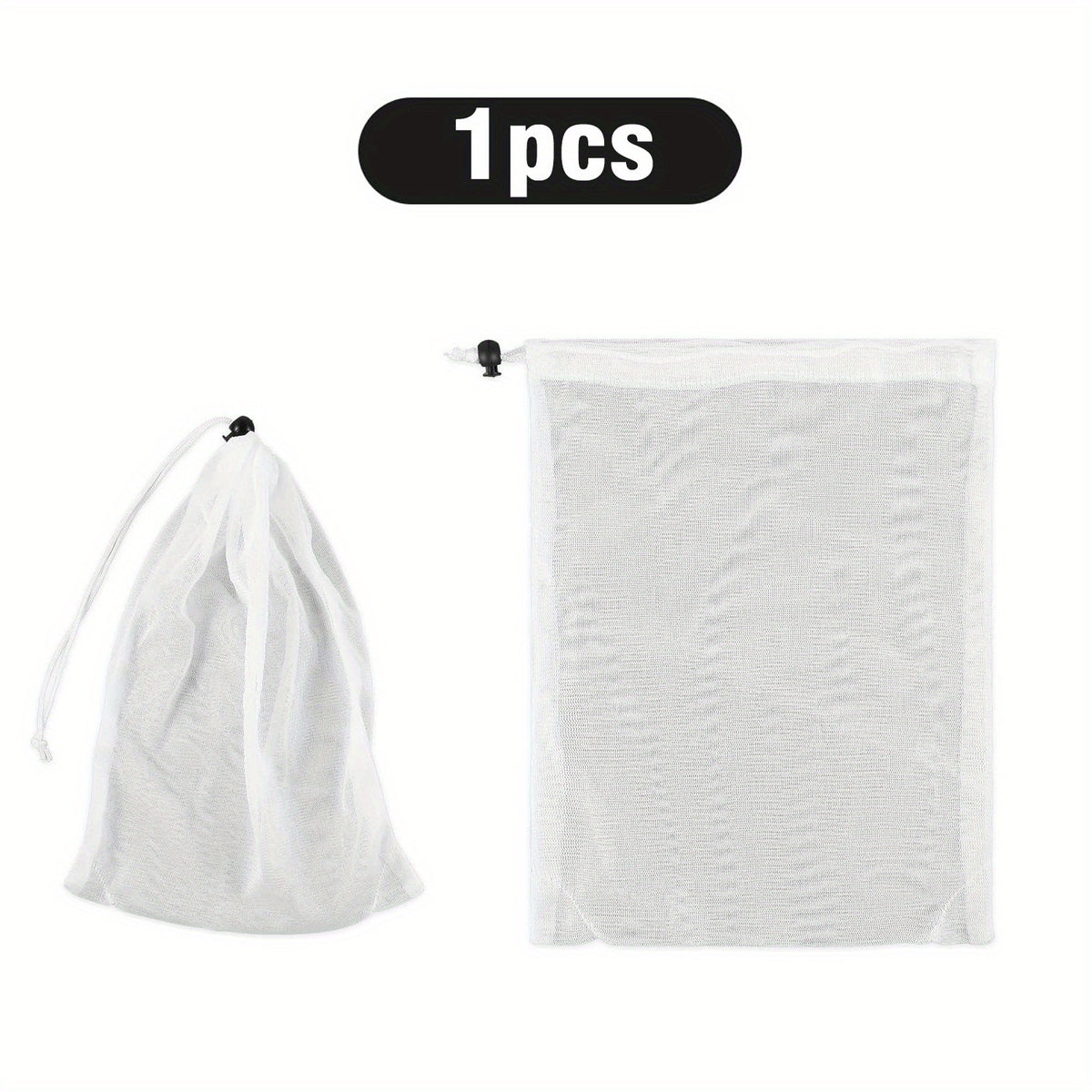 8pcs Pool Vacuum Filter Bags Fine Mesh Bags Reusable Fine Sewn Mesh Filter Bags