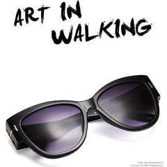 Oversized Cat Eye Sunglasses Women Gradient Lens Outing Fishing Sports Sunshade