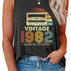  Women's Graphic Print Tank Top