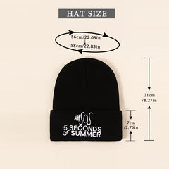 Embroidery Letter Knit Hat Woolen Hat Hip hop Cap Unisex