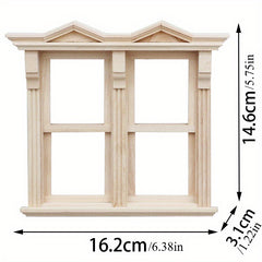 1:12 Dollhouse Furniture Mini Push Window Model Scene Decoration