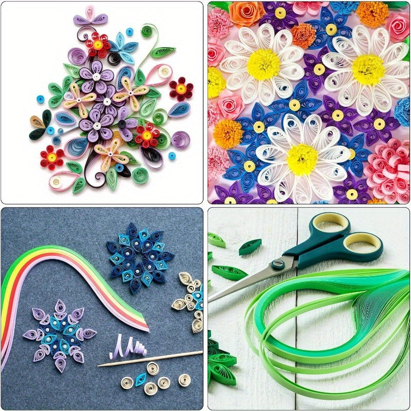900 Strips Multicolor Quilling Paper Set 15-35-21 Inches Long Quilling Strip 3.5