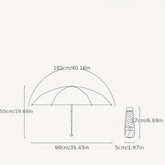 UltraLight Ink Painting Sunshade Pocket Umbrella