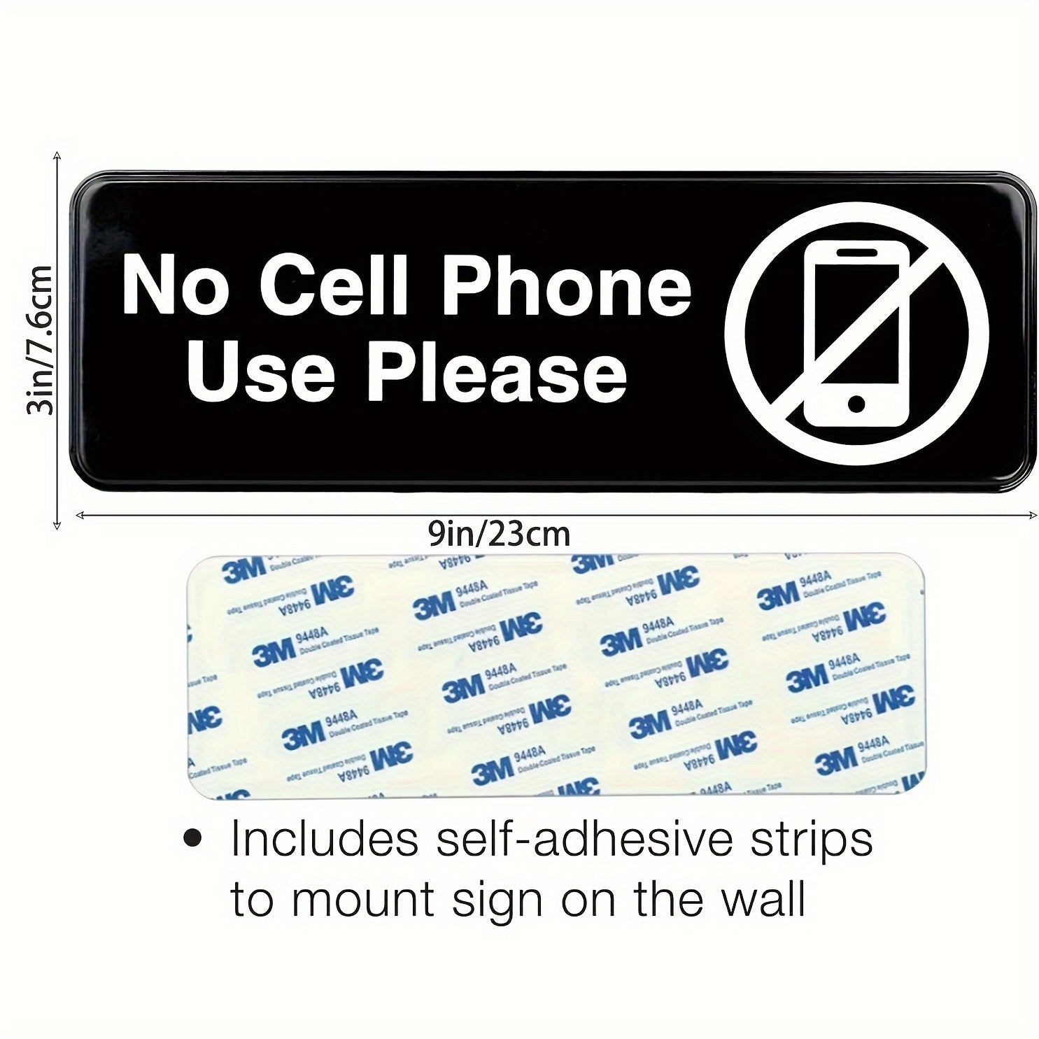 No Cell Phone Use Sign for Office Workplace Gas Stations