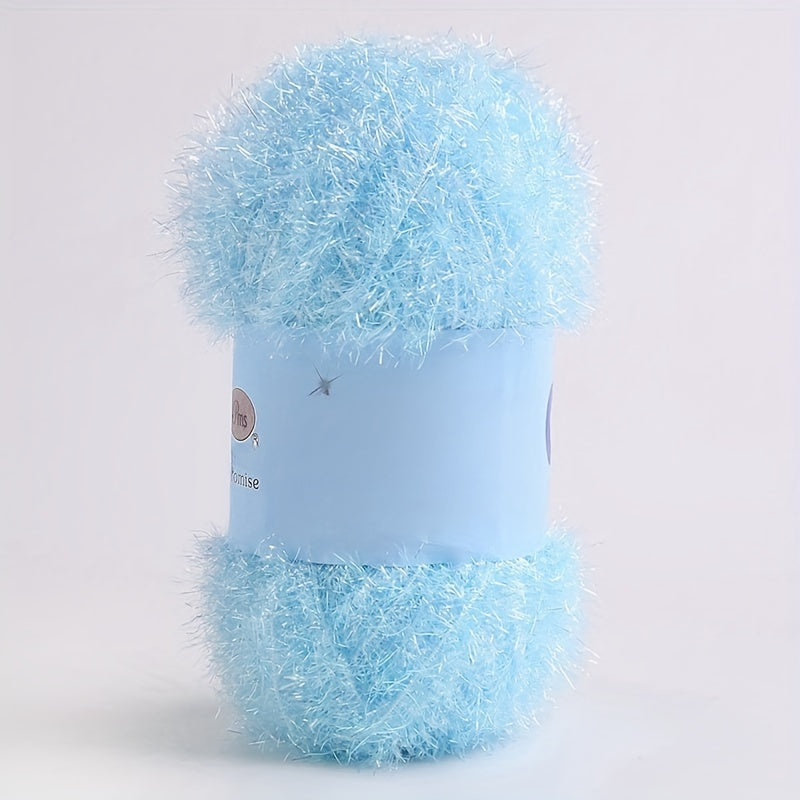 Colorful Glass Silk Wool Thread Hand-knitted Doll DIY Kit