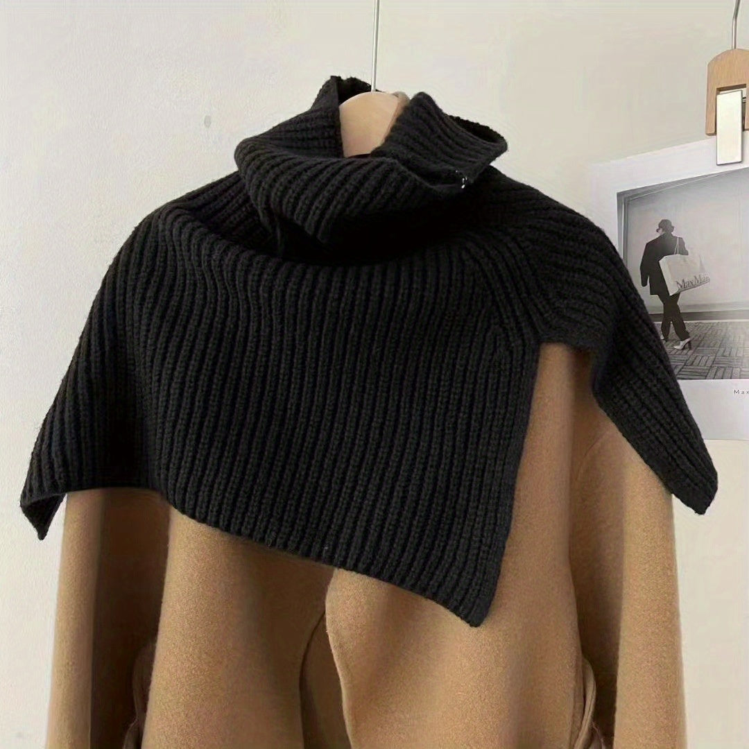 Elasticity Knitted Scarf Warm Outdoor Thick Winter Shawl