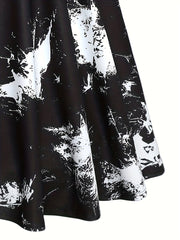  Tie Dye Lace Up Cami Dress