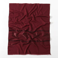 Pattern Fringed Scarf Thin Breathable Shawl Long Sunscreen Head Wrap