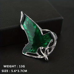 Leaf Shape Alloy Brooch Chest Flower Pin For Men