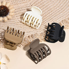 4pcs Small Hair Claw Clip Matte Non-slip Short Hair Accessories