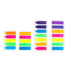 Fluorescent Arrow Index Sticker Set PET Transparent Strip Index Sticker