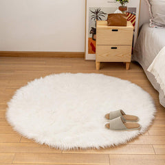 Soft Fluffy Faux Fur Rug for Bedroom Living Room