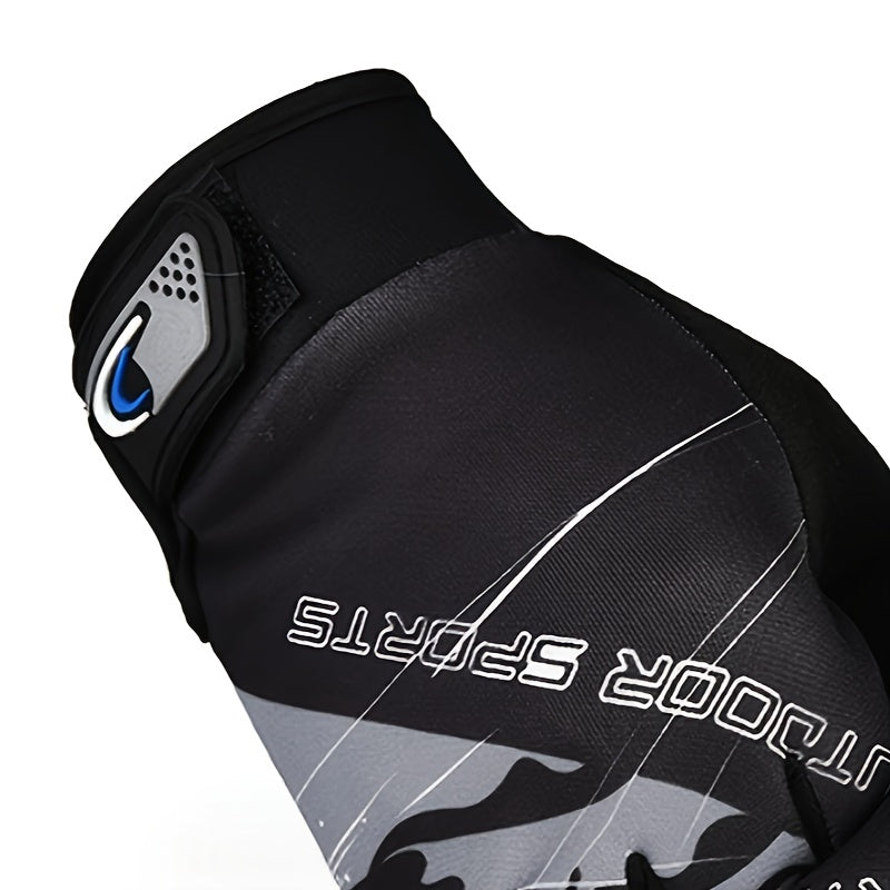Full Finger Cycling Gloves Breathable Non-slip Mountain Bike Motorcycle Gloves
