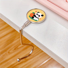 1pc Portable S-shaped Stainless Steel Desk Hook for School Bag Storage
