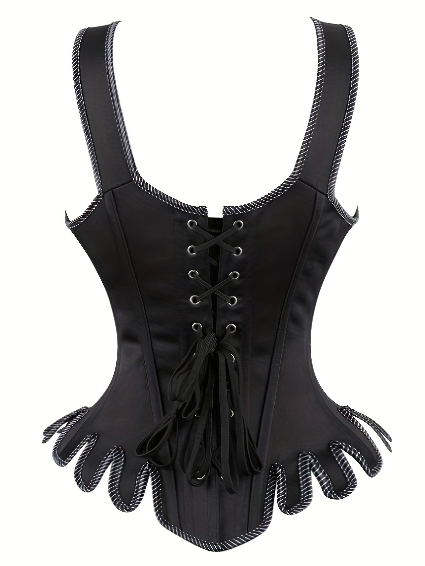 Hourglass Tank Corset Bustier Tummy Control Lace Up Body Shaper