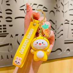 Rabbit Doll Anime Couple Keychain Pendant for Women