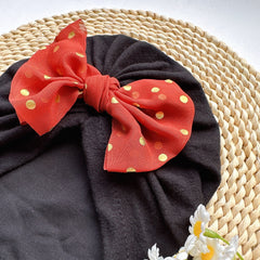 Baby Thin Headband Soft Bowtie Hat Newborns